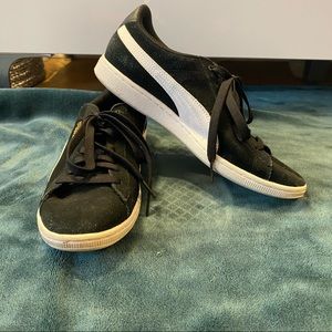 Puma Classic Suede XXI Black and White Sneakers